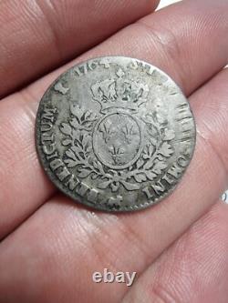 1/5 Ecu with Headband of Béarn 1764 Pau Vachette to the Right Louis XV Very Rare