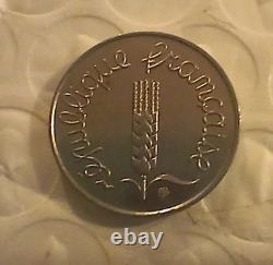 1 Centime Coin Ears Very Sought After and Rare 1963 Steel