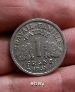 1 Franc 1943 Heavy 1.6 Grams Very Rare