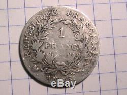 1 Franc An 13 U Utrecht Napoleon 1 Very Rare Cotessss Cgb 600+ Silver