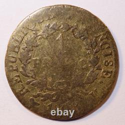 1 Franc Napoleon I 1808 U Turin, Period Fake, Very Rare