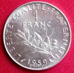 1 Franc Sower 1959 Test Nickel Very Rare