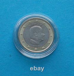 1 MONACO 2007 VERY RARE without mint marks, only 2,991 minted
