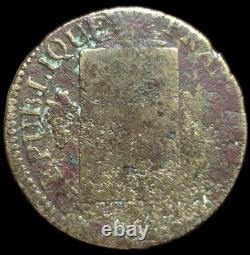 1 Sol with Scales 1793 W Star Saint-Omer Very Rare