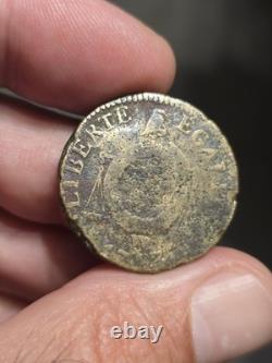 1 Sol with Scales 1793 W Star Saint-Omer Very Rare