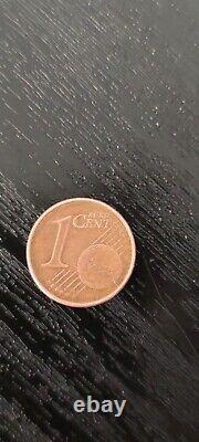 1 cent euro coin, F, 2002 good condition, VERY RARE