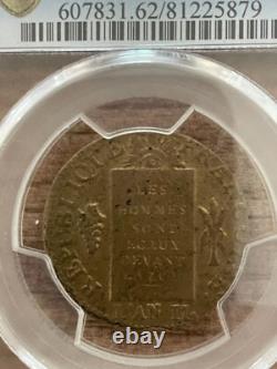 1 sol 1793 D under very rare shell spd 62 M D C