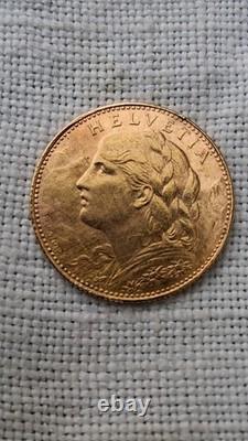 10 Francs Gold Vreneli Coin 1911 (Very Rare Year)