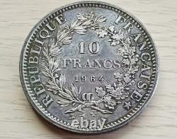 10 Francs Hercules 1964 Silver Trial in Original Case VERY RARE