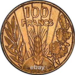 100 Francs Or Bazor 1935 Paris Flan Bruni Proof Pcgs Pr64 Very Rare