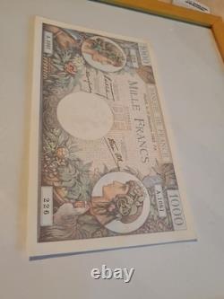 1000 Francs A. 1081 1940 Very Rare Trade and Industry