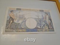 1000 Francs A. 1081 1940 Very Rare Trade and Industry
