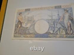 1000 Francs A. 1081 1940 Very Rare Trade and Industry