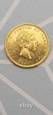 1000 Reis or 1855 Portugal Sup 68000ex Very Rare