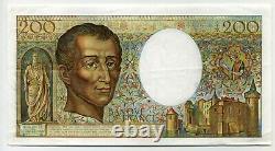 (1101) Très Rare Billet De 200 Francs Montesquieu Fauté 1984 V. 025 Sup