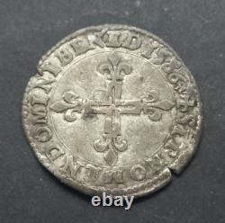 1146! Very Rare! Sol Parisis Henri III 1586 G Poitiers R4