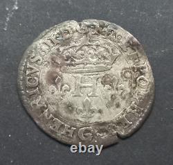 1146! Very Rare! Sol Parisis Henri III 1586 G Poitiers R4