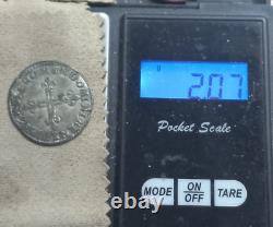 1146! Very Rare! Sol Parisis Henri III 1586 G Poitiers R4