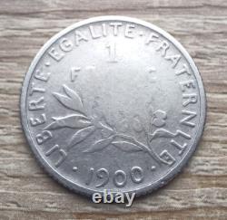 145 1 Sower Franc Silver 1900 Very Rare