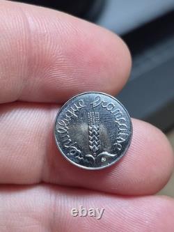 #159-133 1 Centime Ear of Wheat Mint Strike Very Rare 1991