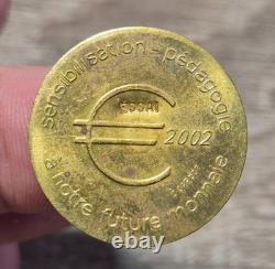#159C Uzès 50-cent euro temporary city issue 1997 test strike very rare