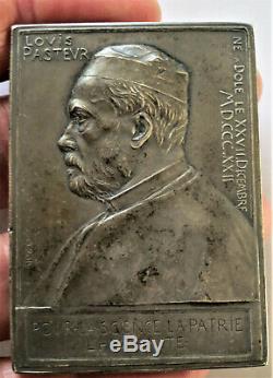 1892 Roty. Silver Medal. Pasteur Its 70th Anniversary. Very Rare Medal