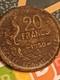 1950 20 Francs Rooster, 4 Sickles, Matte Finish, Very Rare