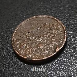 2-Cent Coin France 2009 Very Rare With Excess Material