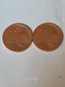 2 Cents Germany 2002 J the 2 Very Very Rare Variants Must Have