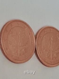 2 Cents Germany 2002 J the 2 Very Very Rare Variants Must Have