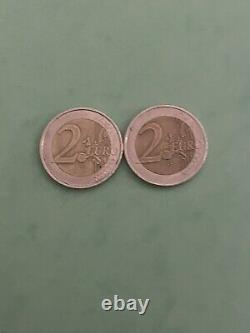 2 Euro Coin German 2002 Federal Eagle Due To Typing Very Rare