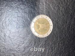 2 Euro Coin German 2002 Federal Eagle Very Rare Strike J