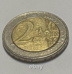 2 Euro Coin Germany 2002 Letter G + Coin with Defect VERY RARE