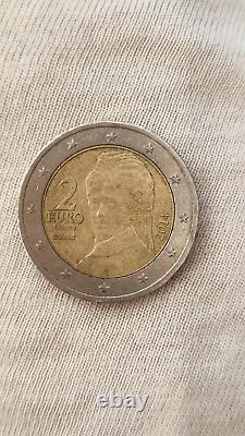 2 Euro very rare, Austria, dating from 2014, Bertha Von Suttner