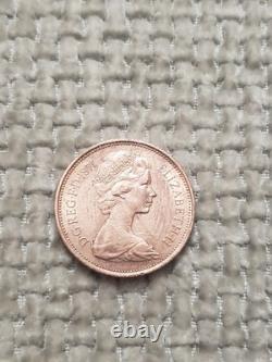 2 New Pence Coin Elizabeth II 1971 Very Rare