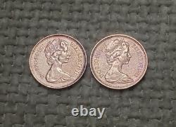 2 New Pence Coin Elizabeth II 1971 Very Rare