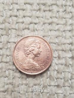 2 New Pence Coin Elizabeth II 1971 Very Rare