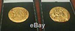 2 Very Rare Gold Coins / Medals Signed Dali As Seen In Beverly Hills