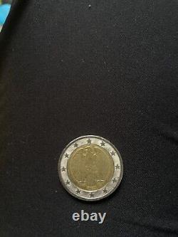 2 euro coin 2002 Germany Federal Eagle with the letter G. Very rare error