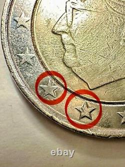 2 euro coin Belgium 2000 with very rare typographical errors