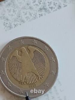 2 euro coin Germany FAULTY VERY RARE 2002 Letter J misaligned