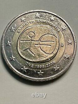 2 euro coin Greece ONE 1999-2009 with a typo. Very rare