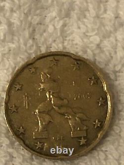 20 Euro Cents Italy 2002 Very Rare Coin