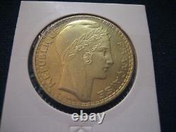 @ 20 Franc Turin Coin Year 1929 Test Very Rare @