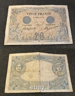 20 Francs Black 5/07/1904 V. 520 VF XF Very RARE Type 1873