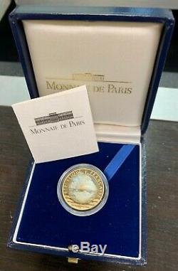 20 Francs Or Mont Saint Michel 1992 Proof Gold Silver Very Rare