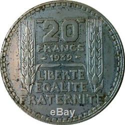 20 Francs Turin 1939 Authentic Guarantee, Very Very Rare