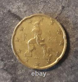 20 cent euro coin Italy 2002 MAC VERY RARE