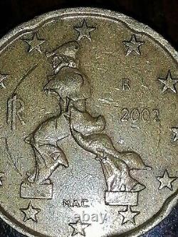 20 cents 2002 Italy very rare error