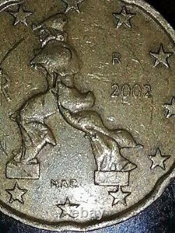 20 cents 2002 Italy very rare error